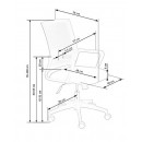 Кресло компьютерное HALMAR MAURO черный/серый